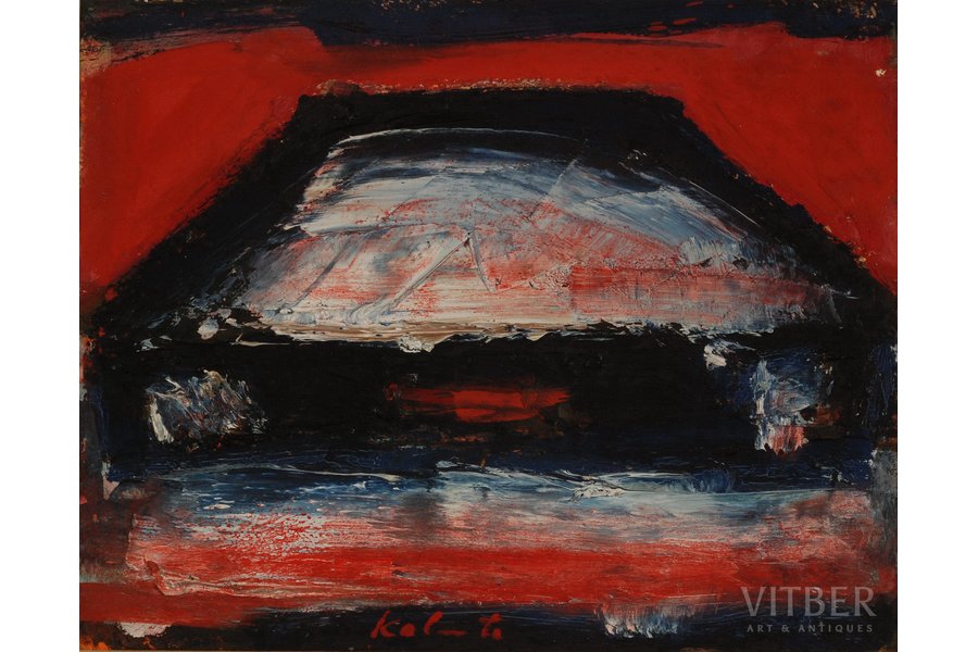 Kalmīte Jānis (1907 - 1996), Rija, ~60ые g., kartons, eļļa, 53 x 43 cm